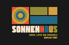 Sonnenhaus - Display Font