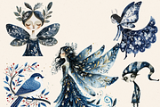 WINTER MAGICAL FAIRY FOREST CLIPART, a Person Illustration by Daring Digies (Thumbnail 6 of 9)
