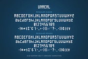 Unreal, a Font by Fontdation (Thumbnail 2 of 4)