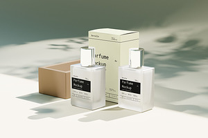 Parfume & Box Mockup