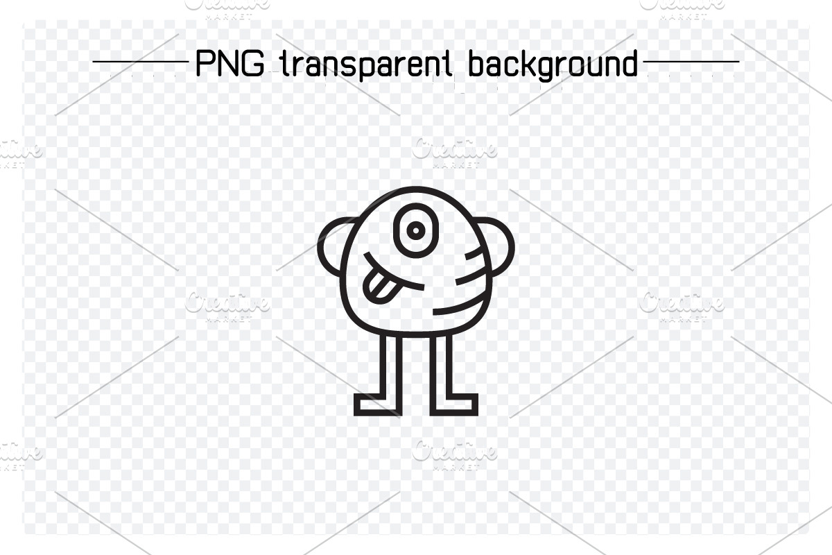 100 Cute Monster Character Icons Set, an Outline Icon by Designfour (Photo 4 of 7)