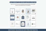 Podcast Canva Instagram templates, a Social Media Template by Cate Creates (Thumbnail 5 of 10)