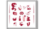 Vector spa icons set., an Object Graphic by RODINA (Thumbnail 3 of 3)