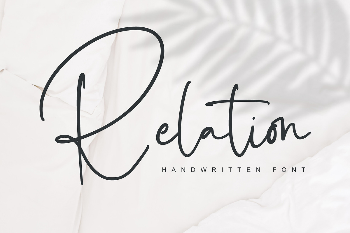 Relation - Script Handwrittem Font, a Script Font by alphArtype (Photo 1 of 7)