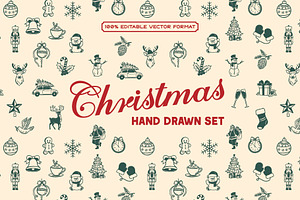 Christmas Hand Drawn Vector Set