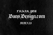 Bugenvil Modern Blackletter, a Blackletter Font by dansdesign (Thumbnail 7 of 8)