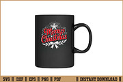 Merry Christmas Holiday Quote SVG, a Seasonal Illustration by Handy Arts Studio (Thumbnail 3 of 3)