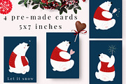 Polar bear party, a Pattern Graphic by Svyatoslava_M (Thumbnail 4 of 7)