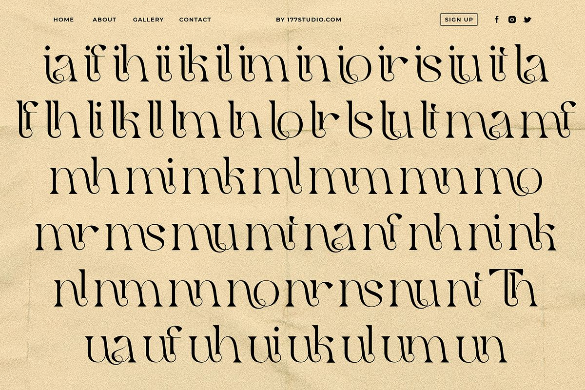 Qaitan – Modern Serif Font, a Serif Font by 177Studio (Photo 8 of 9)