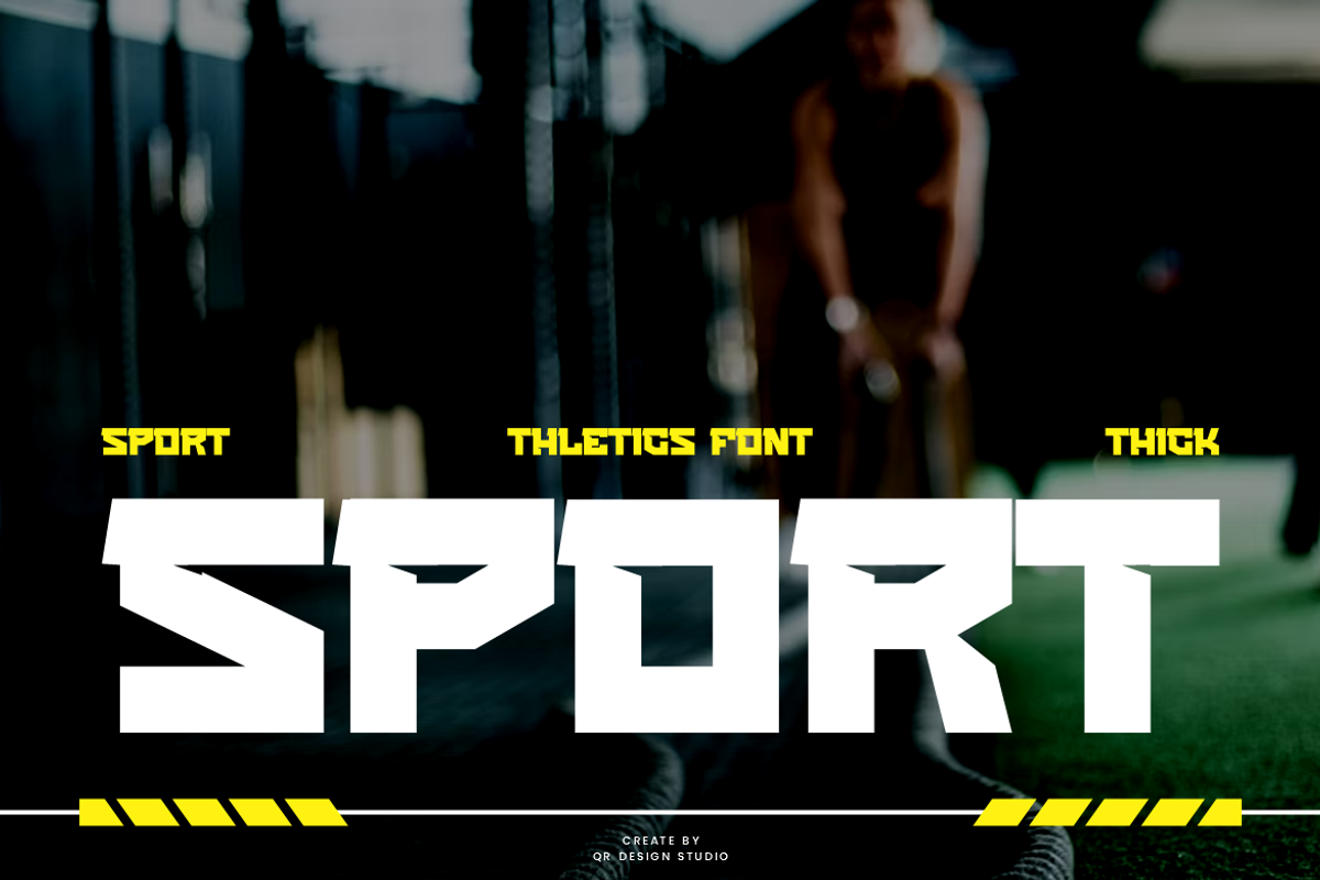 Esport Woglen - Sporty Font, a Sans Serif Font by QR Design Studio (Photo 2 of 9)