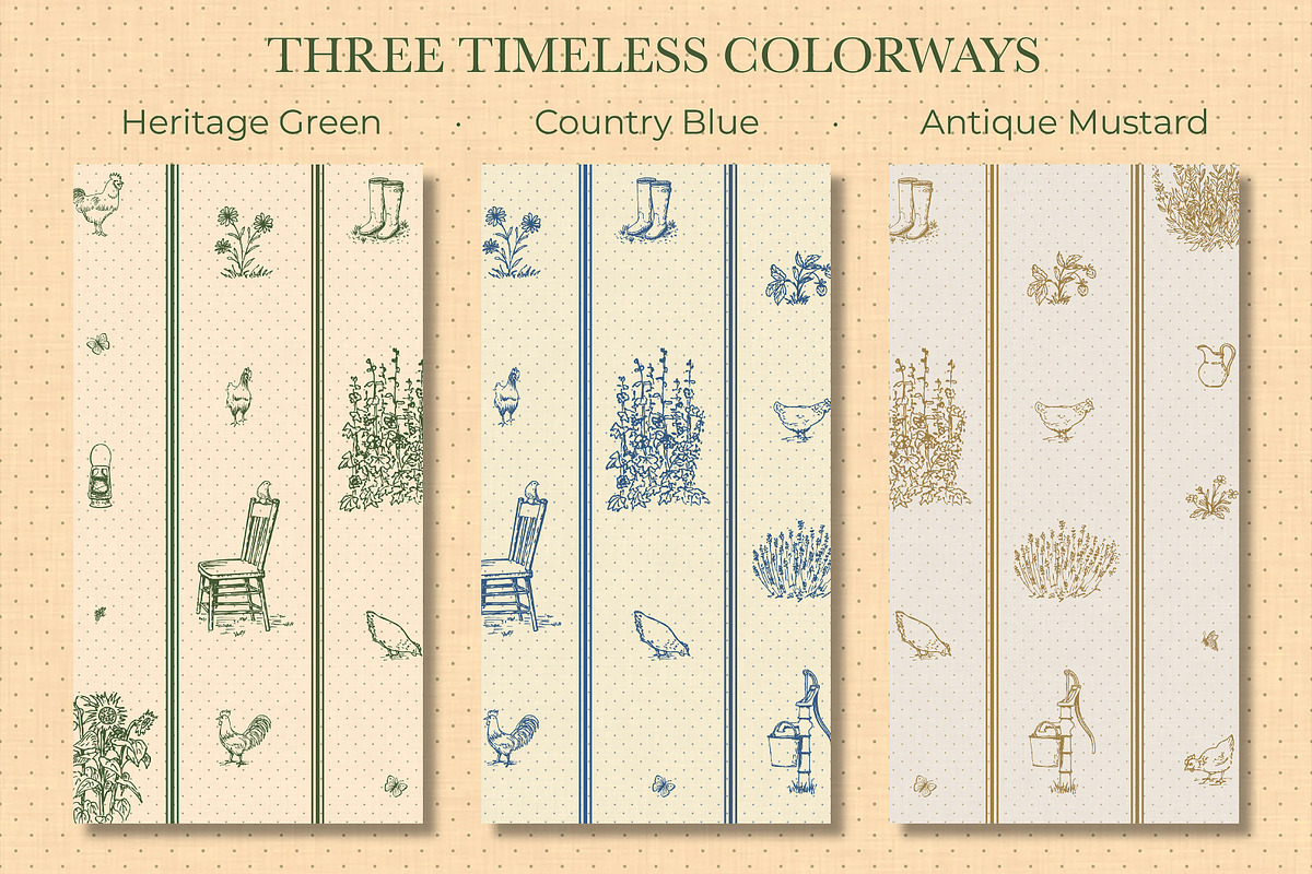 English Cottage Garden Patterns, a Pattern Graphic by Everilda (Photo 3 of 9)