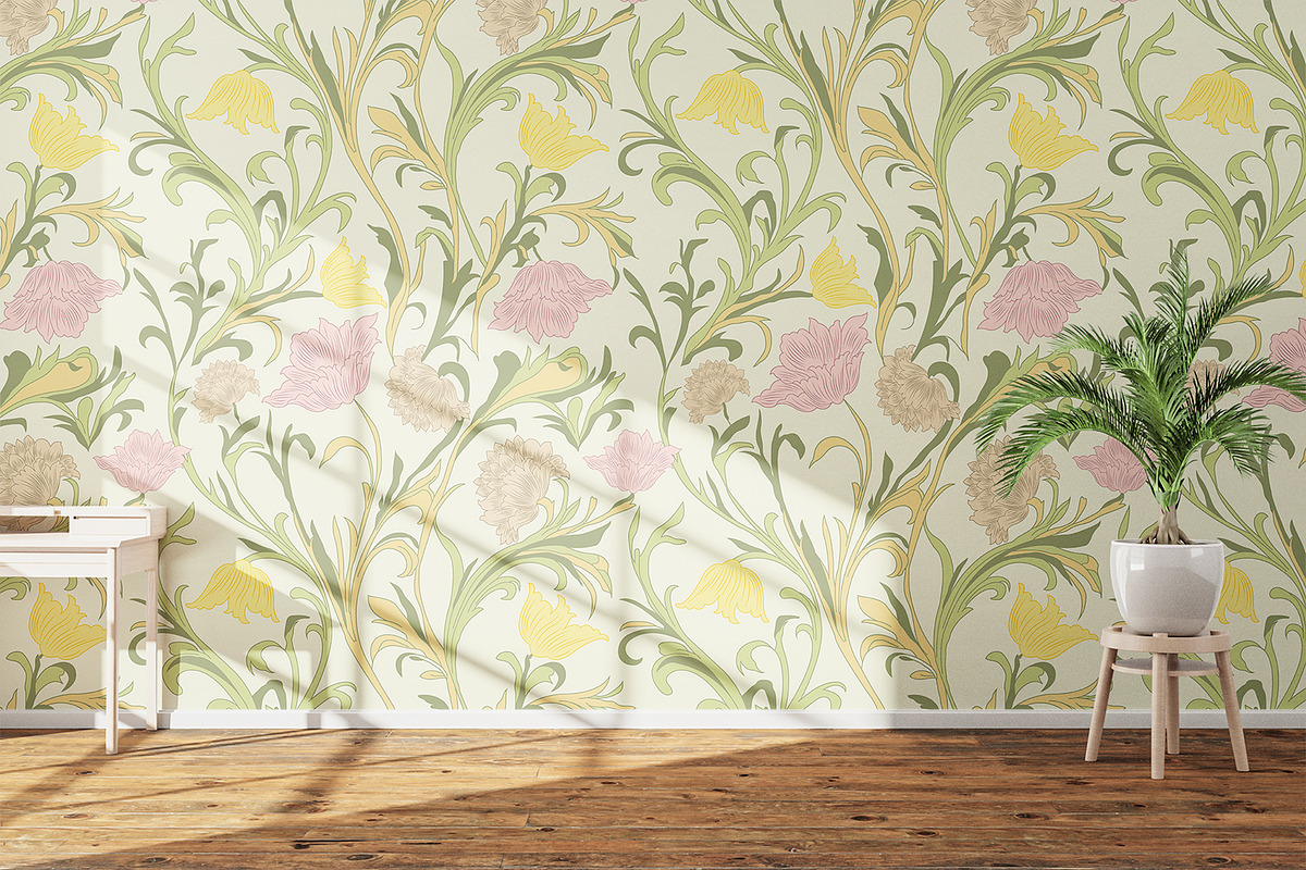 Art Nouveau Botanical Garden, a Pattern Graphic by snadiacreations (Photo 1 of 3)