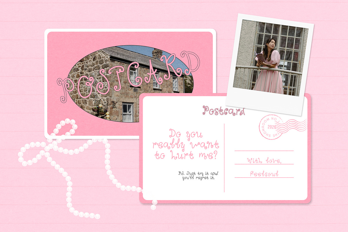 Darling Girly Font, a Handwritten Font by Feelsoul (Photo 8 of 9)