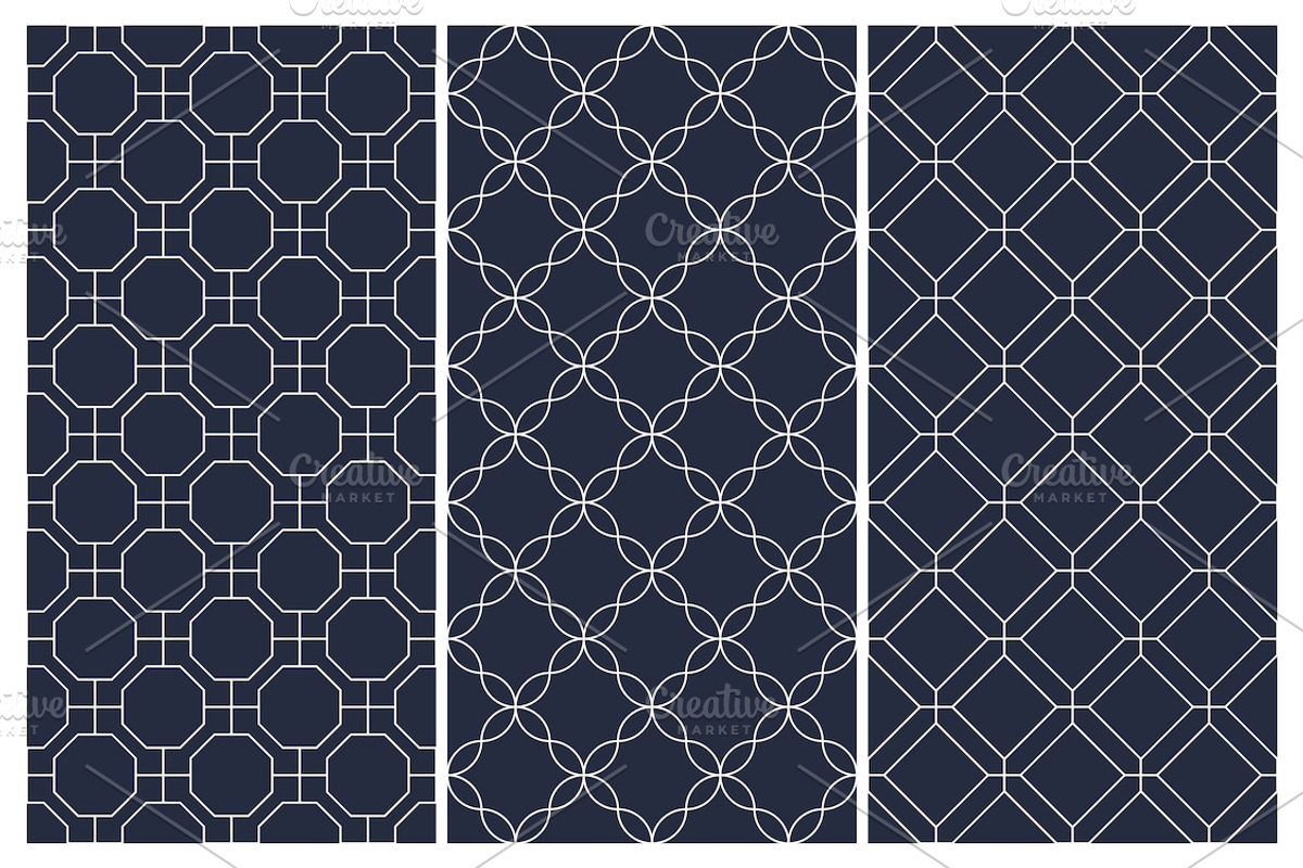 Blue ornament geometric patterns, a Pattern Graphic by ExpressShop (Photo 5 of 9)