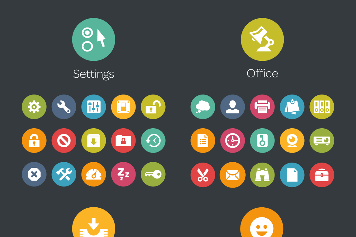 Circle Icons Bundle preview 3