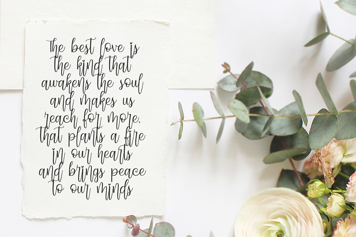 Dynamic Love | Calligraphy Script, a Script Font by StoricType (Photo 10 of 17)