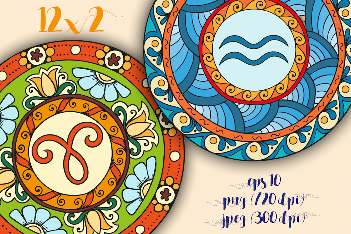 Colorful zodiac signs, an Object Graphic by Julia_Snegireva (Photo 4 of 4)