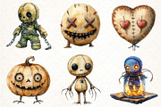 Voodoo Dolls Halloween Bundle, an Illustration by Pixels.Craft (Thumbnail 3 of 7)
