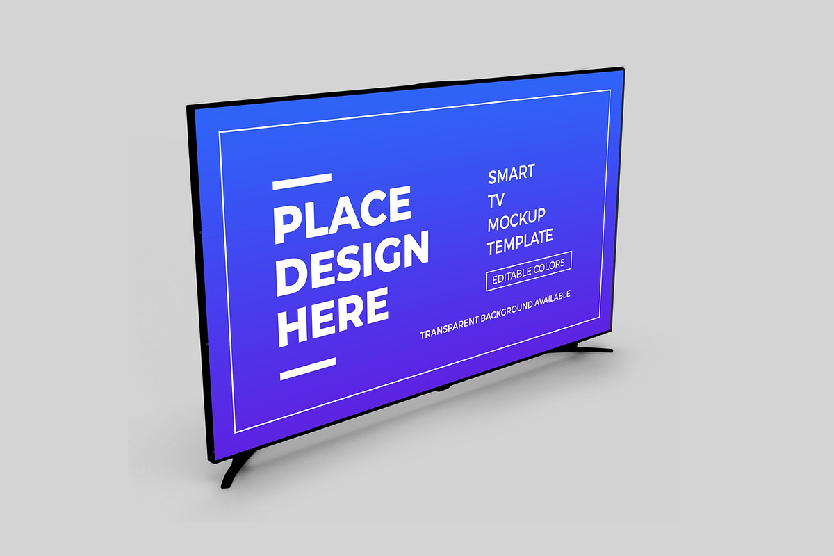Smart Tv Screen Mockup, a Device Mockup by DigitAuras (Photo 4 of 6)