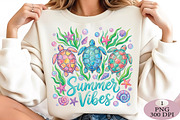 Summer Vibes Turtle PNG, an Illustration by Daily.Designs (Thumbnail 5 of 5)