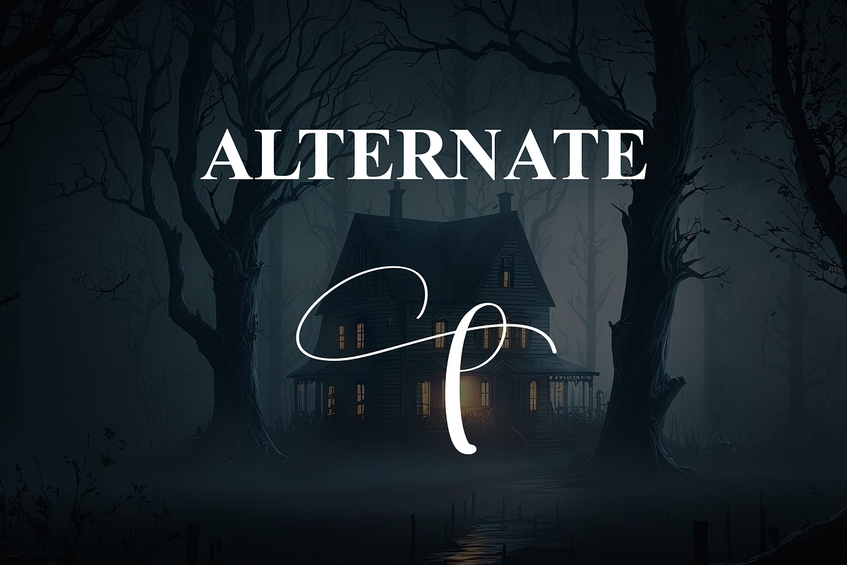 Haunted | Script Font, a Handwritten Font by Scratchones (Photo 8 of 9)