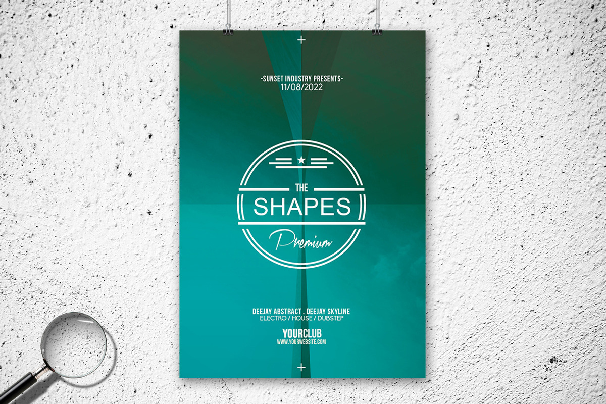 The Shapes | 3in1 Flyer Template, a Flyer Template by GIGA-TEMPLATE