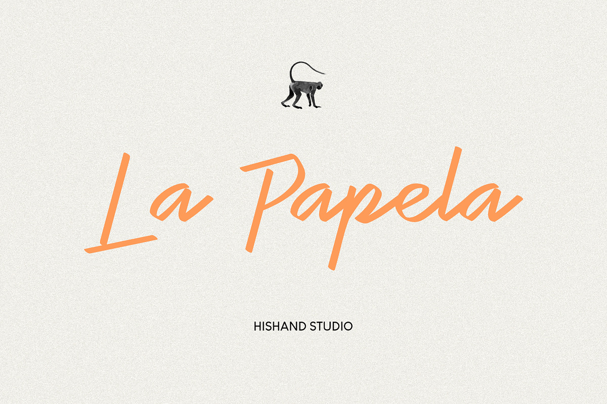 La Papela Aesthetic Script Font, a Script Font by Hishand Studio (Photo 1 of 8)