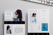 Blog Media Kit | Two Pages, a Resume Template by Blogger Kit Co. (Thumbnail 1 of 6)