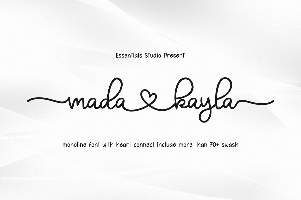 Mada Kayla, a Script Font by Essentials Studio (Photo 1 of 8)