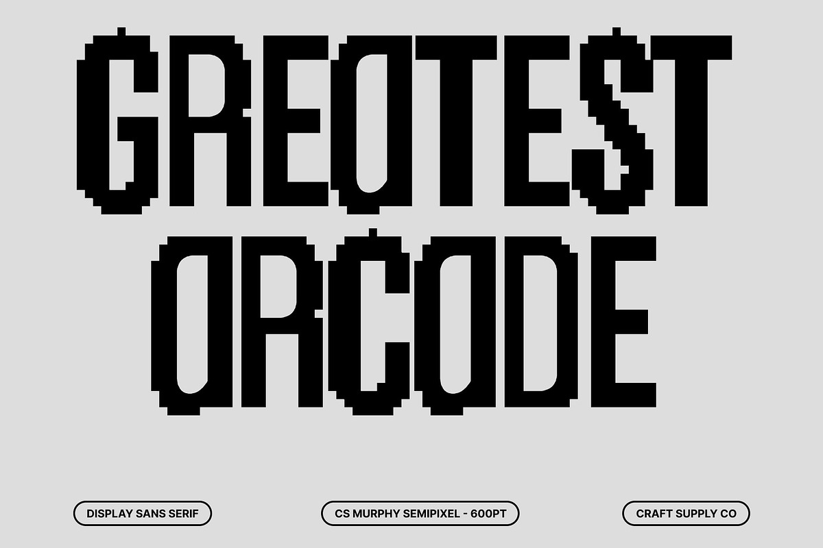 CS Murphy Semipixel, a Sans Serif Font by Craft Supply Co. (Photo 2 of 8)