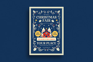 Retro Christmas Fair Event Flyer