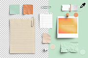 Saffron Card & Photo Notes Editable, an Advertising Mockup by Custom Scene (Thumbnail 5 of 10)