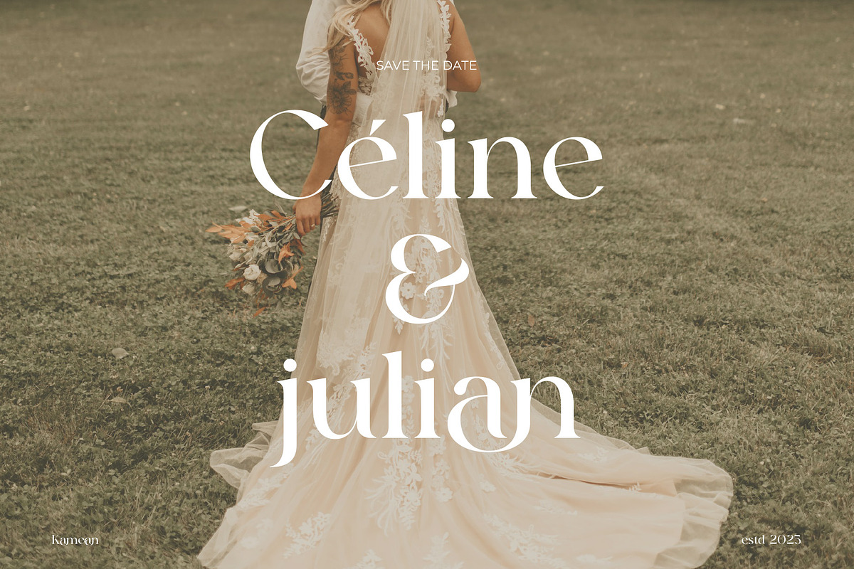 Kamean - Modern And Beauty Serif, a Serif Font by Muflieart (Photo 3 of 8)