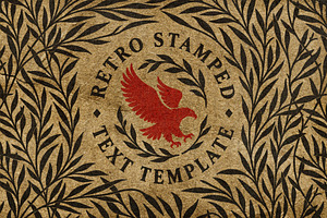 Retro Stamped Text Effect