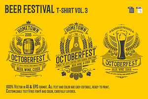 Beer Festival T-Shirt Vol. 3