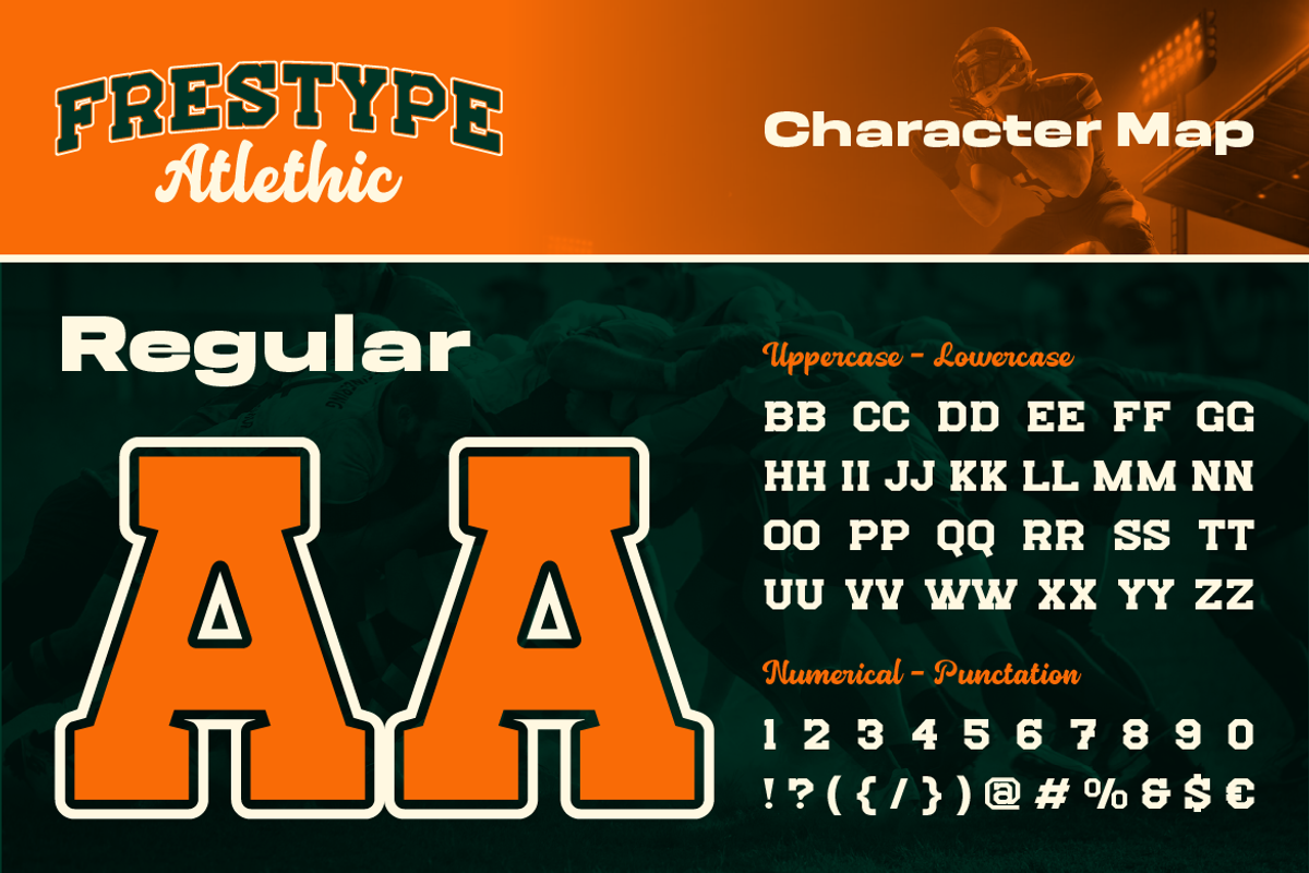 Frestype Atlethic, a Slab Serif Font by Artisan Themes (Photo 2 of 12)