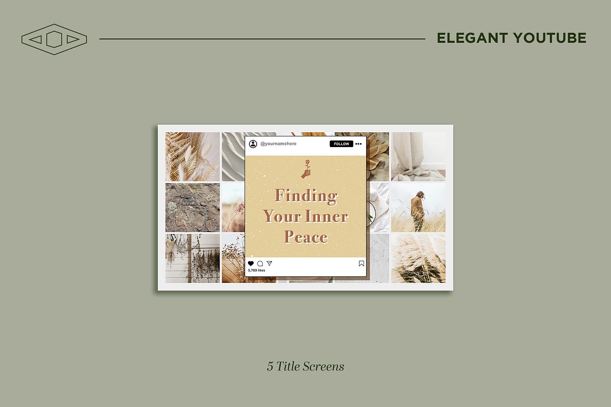 Elegant Youtube Branding Kit, a Social Media Template by Tangerine Nation (Photo 12 of 16)