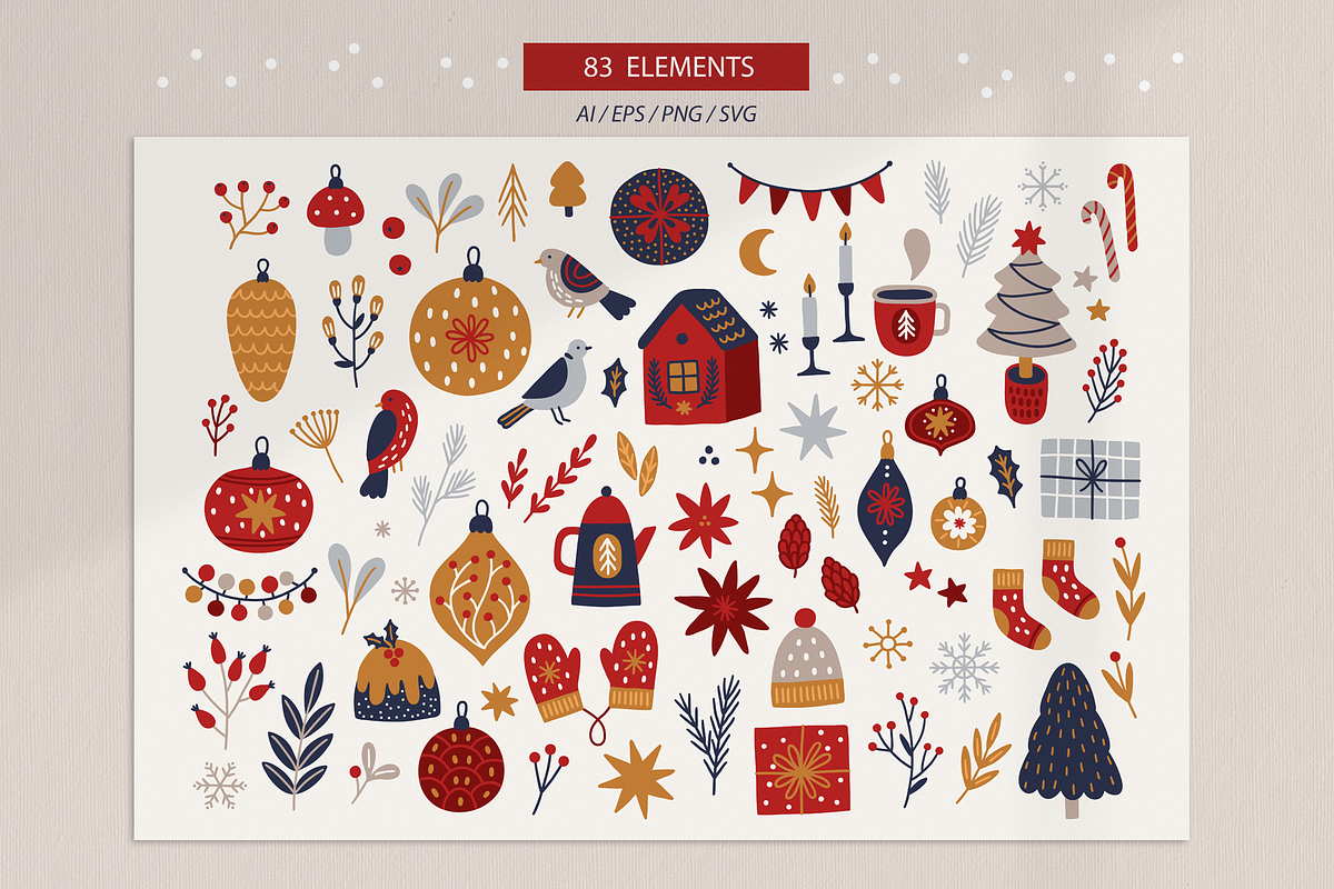 Christmas Kit #11, a Seasonal Illustration by miumiu (Photo 5 of 15)