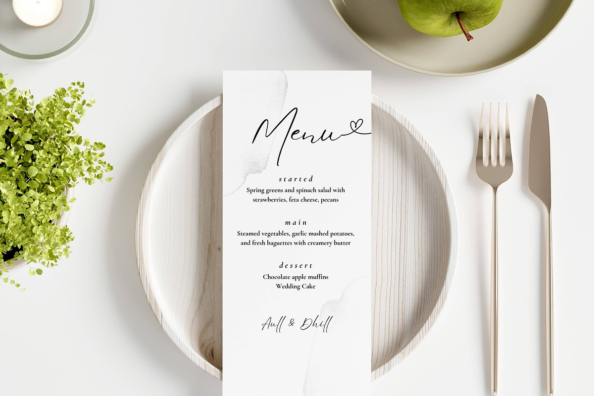 Wedding Menu Template SQF07, an Invitation Template by ResumeFabs (Photo 6 of 6)