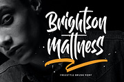 Brightson Mattness, a Script Font by Novitype (Thumbnail 1 of 12)