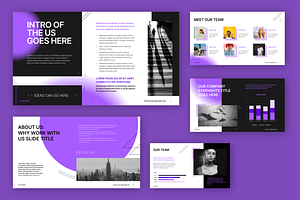 Purple Clash PowerPoint Template