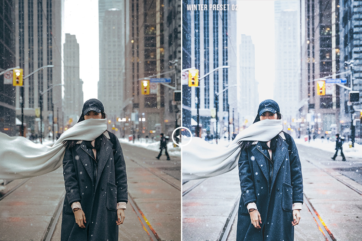 Pro Winter lightroom presets preview 3