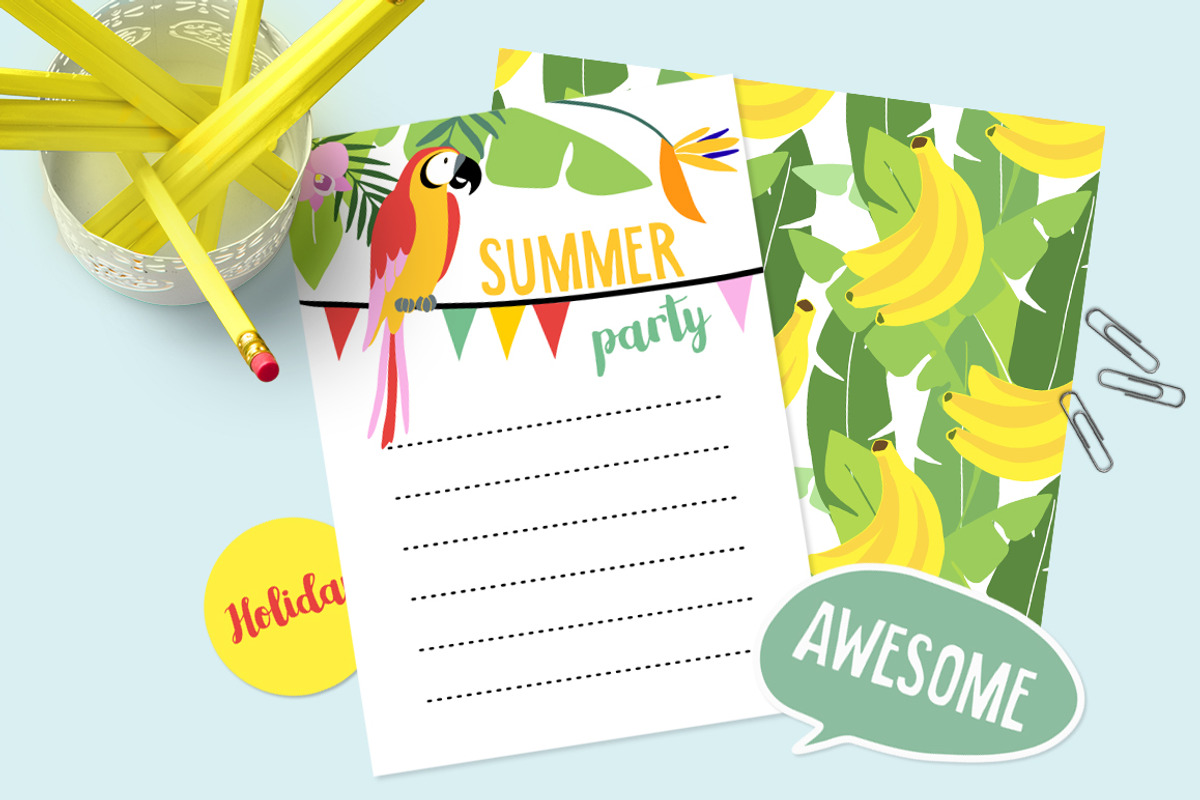 Summer Paradise set VOL 2, an Animal Illustration by Tabita's shop (Photo 2 of 5)