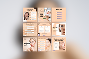 Skincare Social Media Templates, a Social Media Template by Adored Templates (Thumbnail 2 of 10)