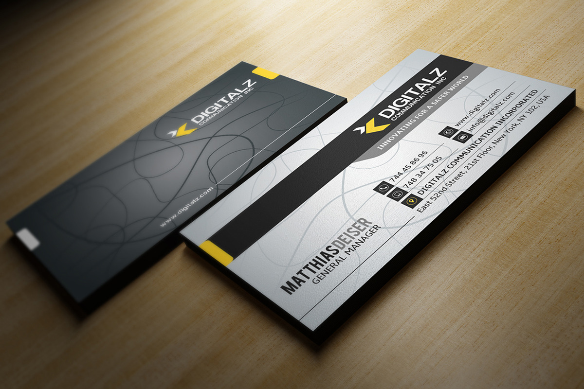 Modern Corporate Business Card, a Business Card Template by Marvel (Photo 3 of 3)