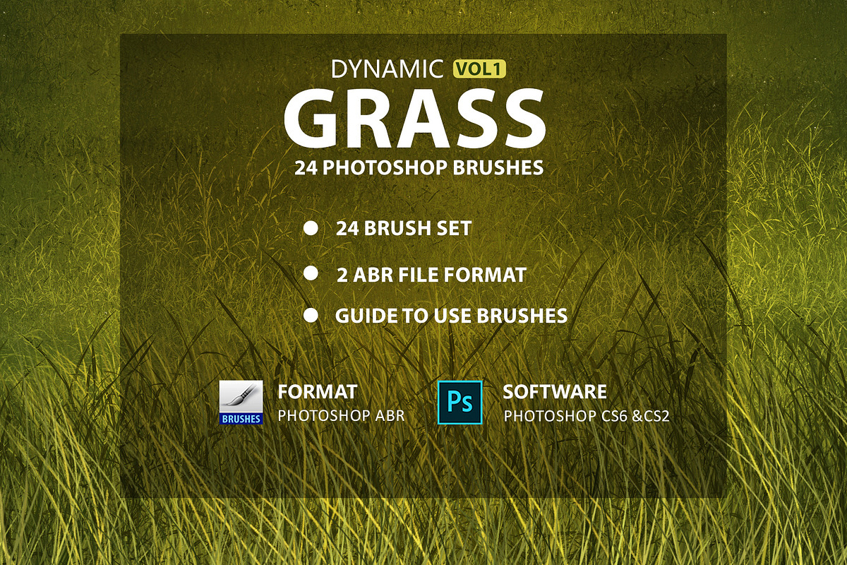 Grass Photoshop Brushes, a Brush Add-On by Mohamed Saber (Photo 6 of 6)