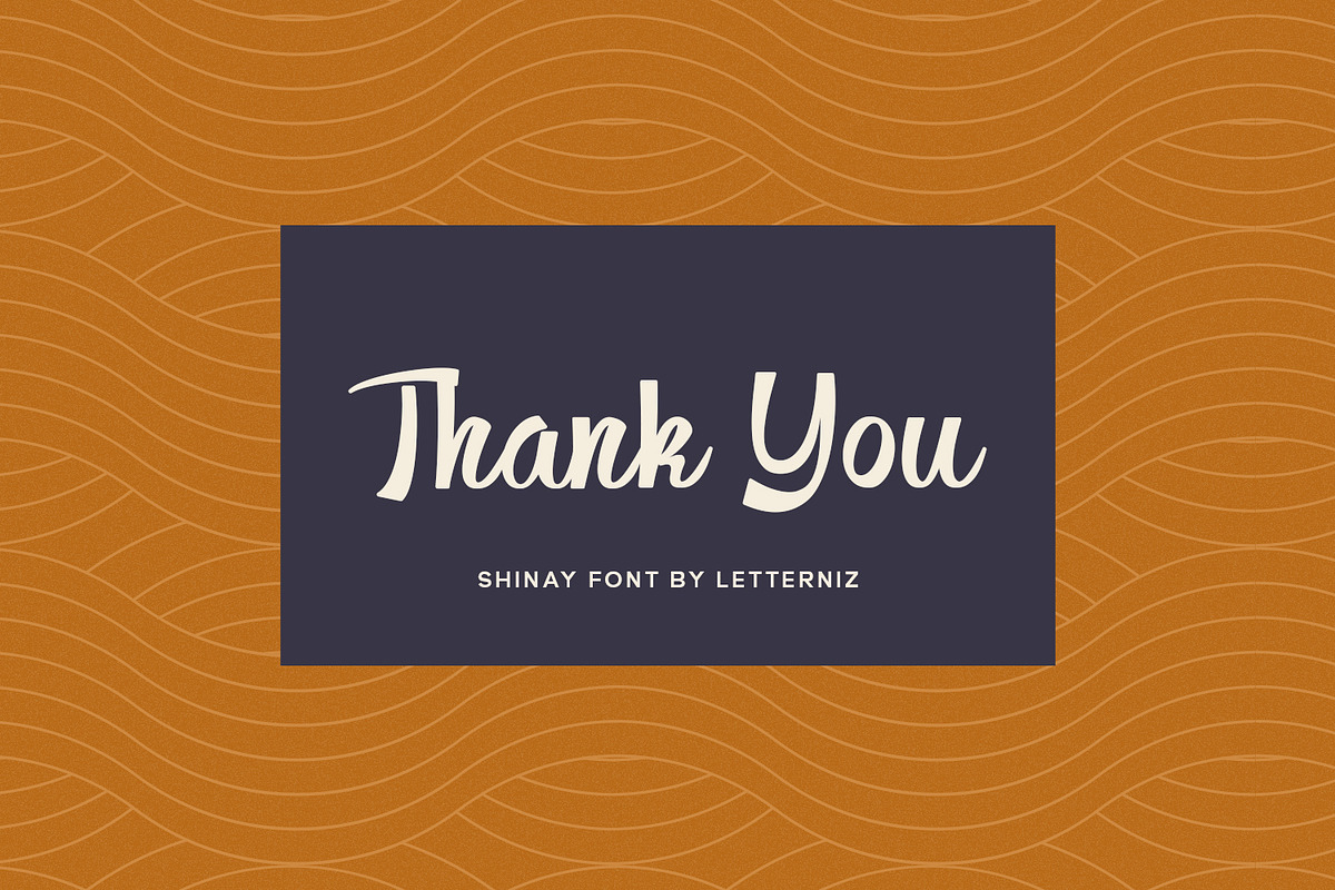 Shinay Display Font, a Script Font by nizarbagasm (Photo 8 of 8)