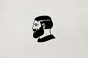 Minimalist Modern Beard Man Logo, a Branding & Logo Template by Luxury Logos (Thumbnail 4 of 4)