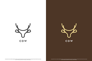 Cow Head Animal Logo Design Icon, a Branding & Logo Template by Morvana Crew