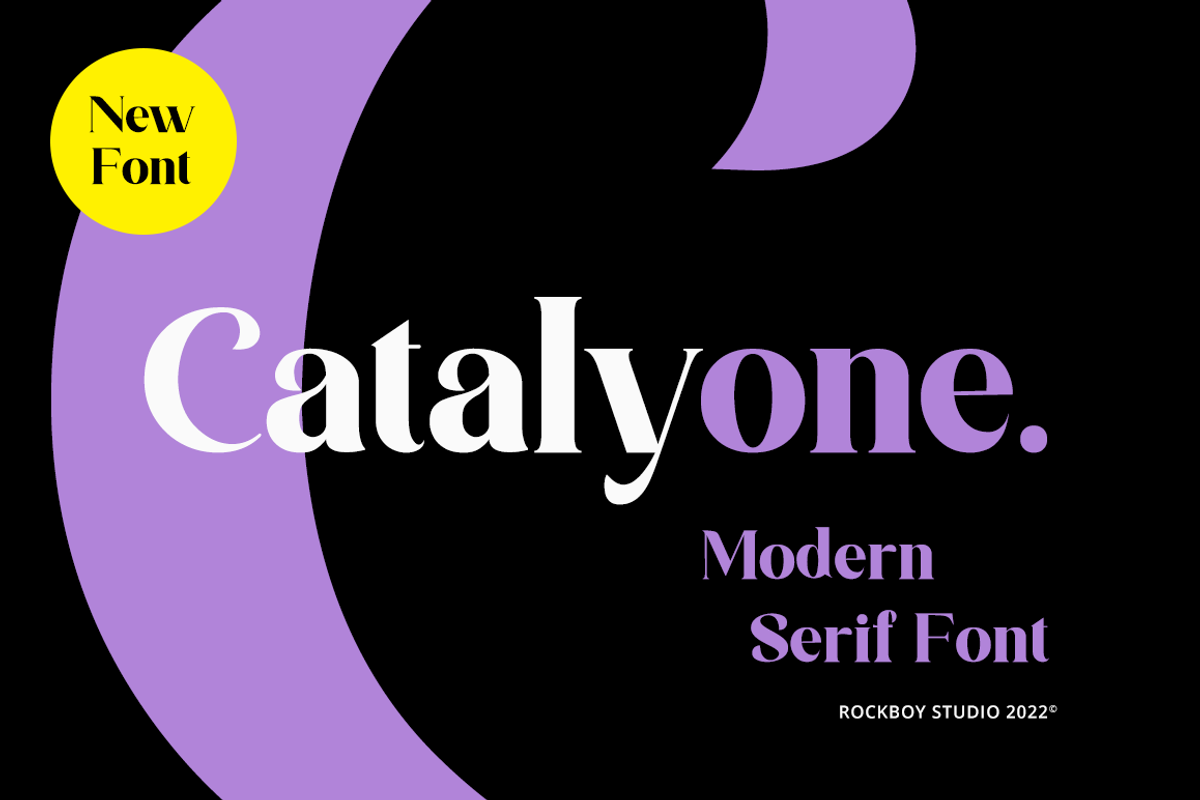 Catalyone - Fashion Font, a Serif Font by RockboyStd (Photo 1 of 12)